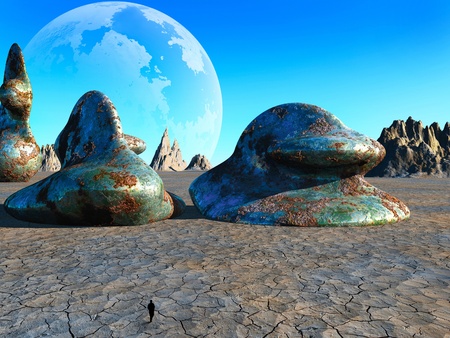 colorful fantasy landscapeの写真素材