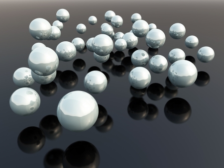 3d ballsの写真素材