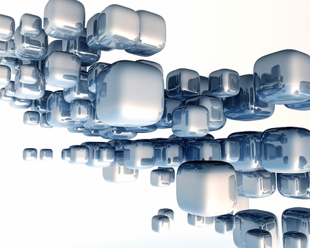 Abstract background of 3d blocks