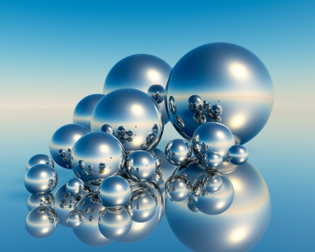 3D Ballsの写真素材