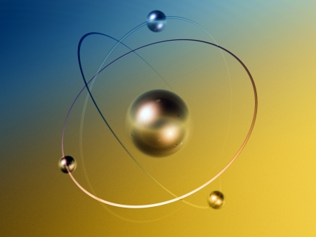 3D Moleculeの写真素材