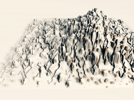 3D Terrainの写真素材