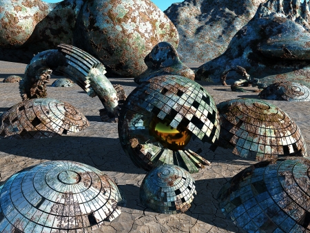 Landfill spaceの写真素材