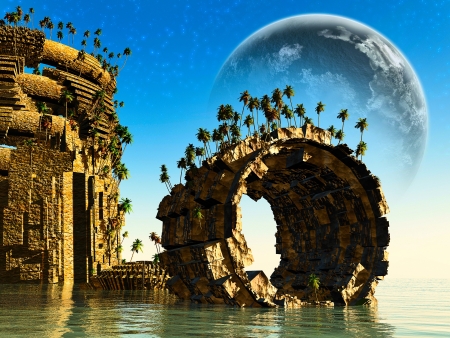 Fantasy landscapeの写真素材