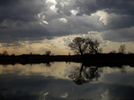 Dark landscape                                    の写真素材