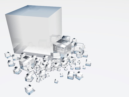 Ice cubesの写真素材