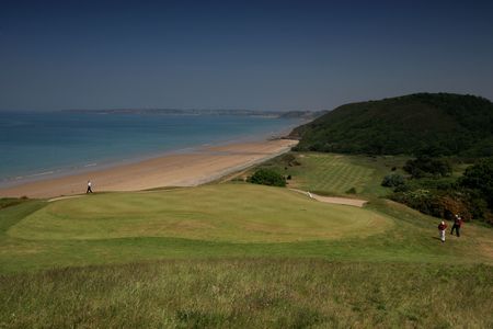 pleneuf val andre golf courseの写真素材