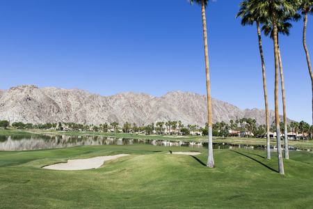 PGA West golf course in La Quinta, Palm Springs, California, USAの写真素材