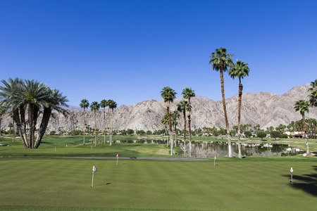 PGA West golf course in La Quinta, Palm Springs, California, USAの写真素材
