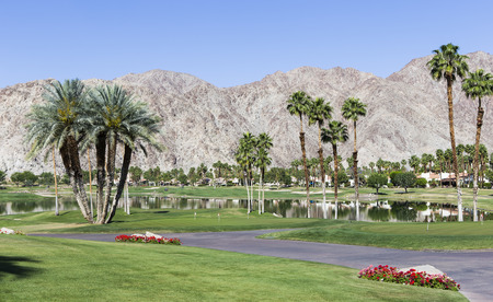 PGA West golf course in La Quinta, Palm Springs, California, USAの写真素材