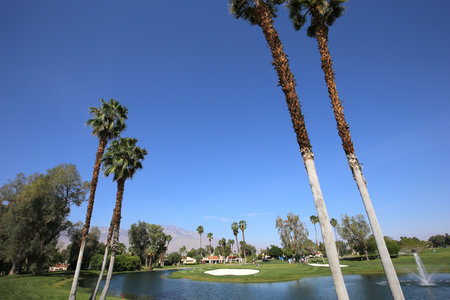 Golf course view at the 2015 ANA inspiration tournamentのeditorial素材