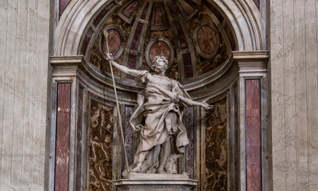 VATICAN CITY VATICAN JUNE 15 2015: interiors and architectural details of Basilica of St. Peter 15 june 2015 in Vatican city Vaticanのeditorial素材