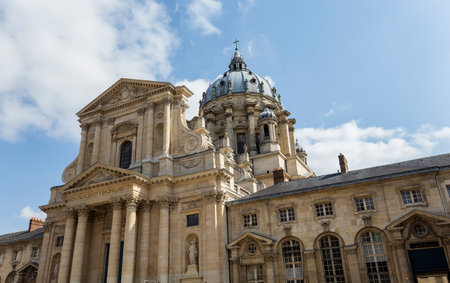 PARIS, FRANCE, SEPTEMBER 08, 2016 : Architectural details and dome of church of the Val de Grace, september 08, 2016 in Paris, Franceのeditorial素材