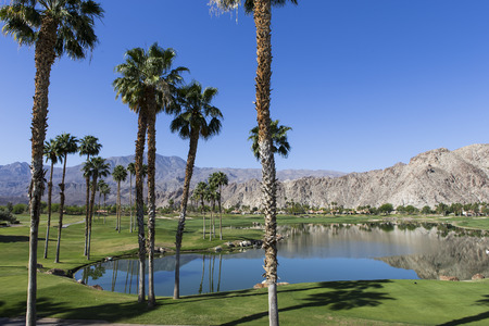Pga West golf course in La Quinta, Palm Springs, California, usaの写真素材