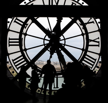 PARIS, FRANCE, MARCH 31, 2017 : clockwork details of the Orsay museum, march 31, 2017, in Paris, Franceのeditorial素材