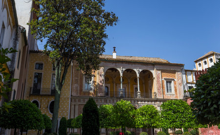 SEVILLE, ANDALUSIA, SPAIN, MAY 24, 2017 : interiors and details of Casa de Pilatos, may 24, 2017, in Seville, andalusia, spainのeditorial素材