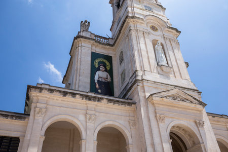 FATIMA, PORTUGAL, JUNE, 21, 2017 : on the esplanade  of  sanctuary of our lady of Fatima, june 21, 2017, in Fatima, Portugalのeditorial素材