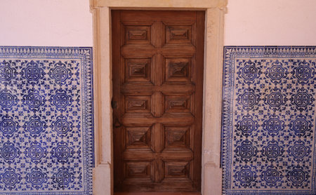 TOMAR, PORTUGAL, JUNE, 23, 2017 : architectural details of  Convent of Christ, june 23, 2017, in Tomar, Portugalのeditorial素材