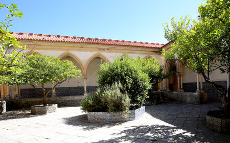 TOMAR, PORTUGAL, JUNE, 23, 2017 : architectural details of  Convent of Christ, june 23, 2017, in Tomar, Portugalのeditorial素材