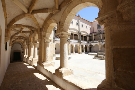 TOMAR, PORTUGAL, JUNE, 23, 2017 : architectural details of  Convent of Christ, june 23, 2017, in Tomar, Portugalのeditorial素材