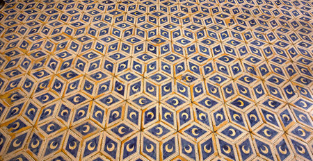 SIENA, ITALY, june 11, 2016 : interiors and details of the Piccolomini library at the duomo cathedral, on june 11, 2016,  Siena, Tuscany, italyのeditorial素材