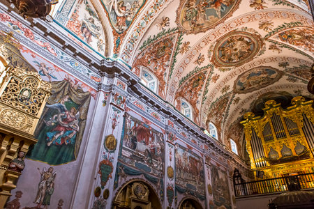 SEVILLE, ANDALUSIA, SPAIN, MAY, 25, 2017 : interiors  of  hospital de los venerables church, may 25, 2017, in Seville, andalusia, spainのeditorial素材