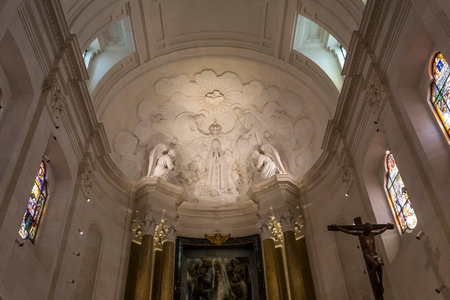 FATIMA, PORTUGAL, JUNE, 21, 2017 : interiors and details of  sanctuary of our lady of Fatima, june 21, 2017, in Fatima, Portugalのeditorial素材