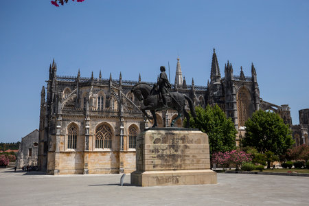 BATALHA, PORTUGAL, JUNE, 20, 2017 : architectural details of  Batalha monastery, june 20, 2017, in Batalha, Portugalのeditorial素材