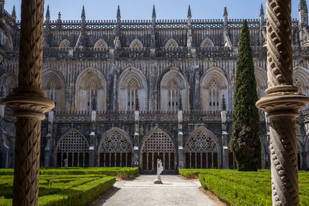 BATALHA, PORTUGAL, JUNE, 20, 2017 : architectural details of  Batalha monastery, june 20, 2017, in Batalha, Portugalのeditorial素材