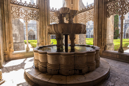 BATALHA, PORTUGAL, JUNE, 20, 2017 : architectural details of  Batalha monastery, june 20, 2017, in Batalha, Portugalのeditorial素材