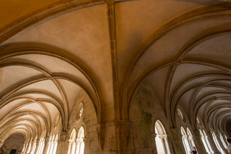 ALCOBACA, PORTUGAL, JUNE, 18, 2017 : interiors and architectural details of  Alcobaca monastery, june 18, 2017, in alcobaca, Portugalのeditorial素材