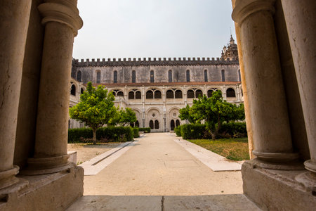 ALCOBACA, PORTUGAL, JUNE, 18, 2017 : interiors and architectural details of  Alcobaca monastery, june 18, 2017, in alcobaca, Portugalのeditorial素材
