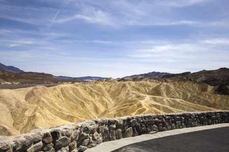 Zabriskie point, death valley, california, usaの写真素材
