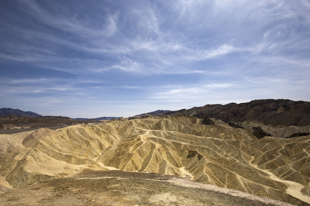 Zabriskie point, death valley, california, usaの写真素材