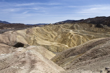 Zabriskie point, death valley, california, usaの写真素材