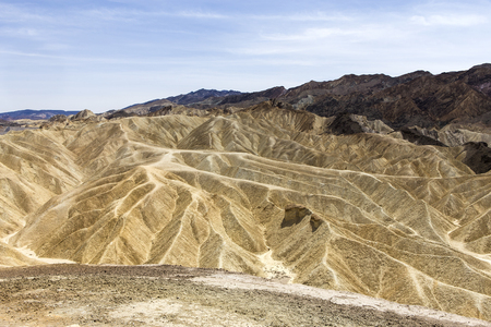 Zabriskie point, death valley, california, usaの写真素材