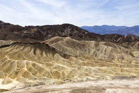 Zabriskie point, death valley, california, usaの写真素材