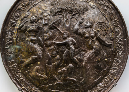 ECOUEN, FRANCE, APRIL 17,  2017 : interiors details of Ecouen medieval castle, april 17, 2017, in  Ecouen, Franceのeditorial素材