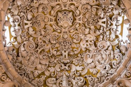 SEVILLE, ANDALUSIA, SPAIN, MAY, 25, 2017 : interiors  of  Santa maria la blanca church, may 25, 2017, in Seville, andalusia, spainのeditorial素材