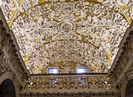 SEVILLE, ANDALUSIA, SPAIN, MAY, 25, 2017 : interiors  of  Santa maria la blanca church, may 25, 2017, in Seville, andalusia, spainのeditorial素材