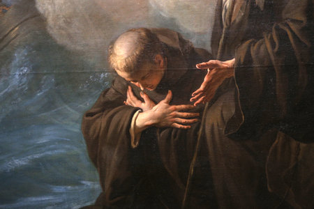 LYON, FRANCE, APRIL 04,  2017 : interiors decor of primatiale saint-jean church, april 04, 2017, in Lyon, Franceのeditorial素材