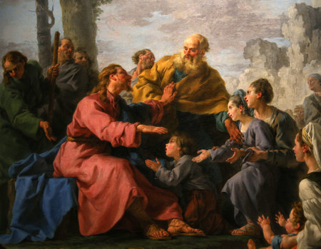 PARIS, FRANCE, APRIL 04,  2017 : interiors decor of saint-roch  church, april 04, 2017, in Paris, Franceのeditorial素材