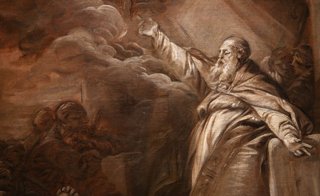 PARIS, FRANCE, APRIL 04,  2017 : interiors decor of saint-roch  church, april 04, 2017, in Paris, Franceのeditorial素材