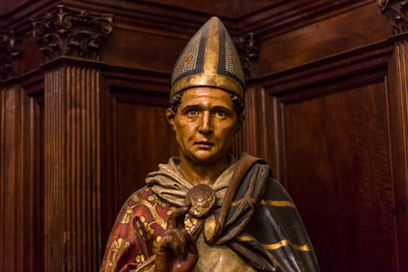 SIENA, ITALY, JUNE 12, 2016 : interiors and architectural details of the duomo, Siena cathedral, june 12, 2016 in Siena, Italyのeditorial素材