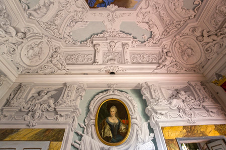 PISA, ITALY, JUNE 05, 2016 : interiors and architectural details of Pisa charterhouse, june 05, 2016 in Pisa, Italyのeditorial素材