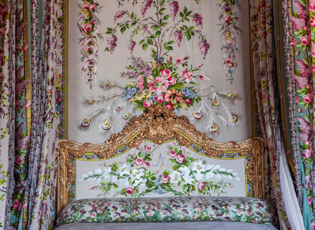 VERSAILLES FRANCE  JULY 06 : Interiors, architectural details an ceilings of the Chateau de Versailles, near Paris, France.  JULY 06, 2013 in Versailles, Franceのeditorial素材