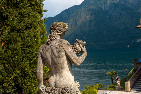LENNO, ITALY, JUNE 04, 2019 : exteriors of villa del Balbianello, on lake Como, june 04, 2019, in Lenno, italyのeditorial素材