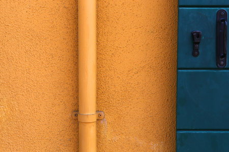 BURANO, ITALY, APRIL 24, 2018 : colorful houses in the island of Burano, april 24, 2018,  in Burano, Venice, italyのeditorial素材