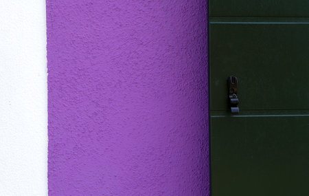 BURANO, ITALY, APRIL 24, 2018 : colorful houses in the island of Burano, april 24, 2018,  in Burano, Venice, italyのeditorial素材