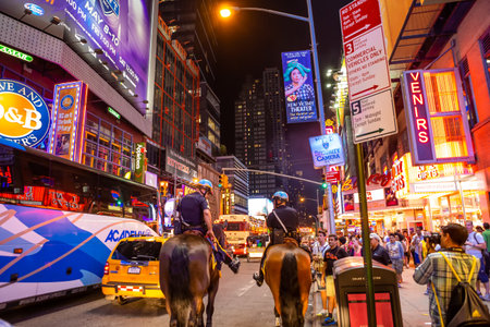 NEW YORK, UNITED STATES, JUNE 29, 2014 : People in Times Square, Manhattan, New York, USA, June 29, 2014, in New York, usaのeditorial素材